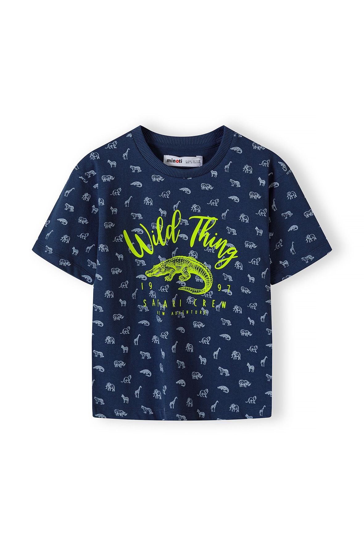 T-shirt & Shorts Set, Wild Thing Safari, Navy Grey - 3