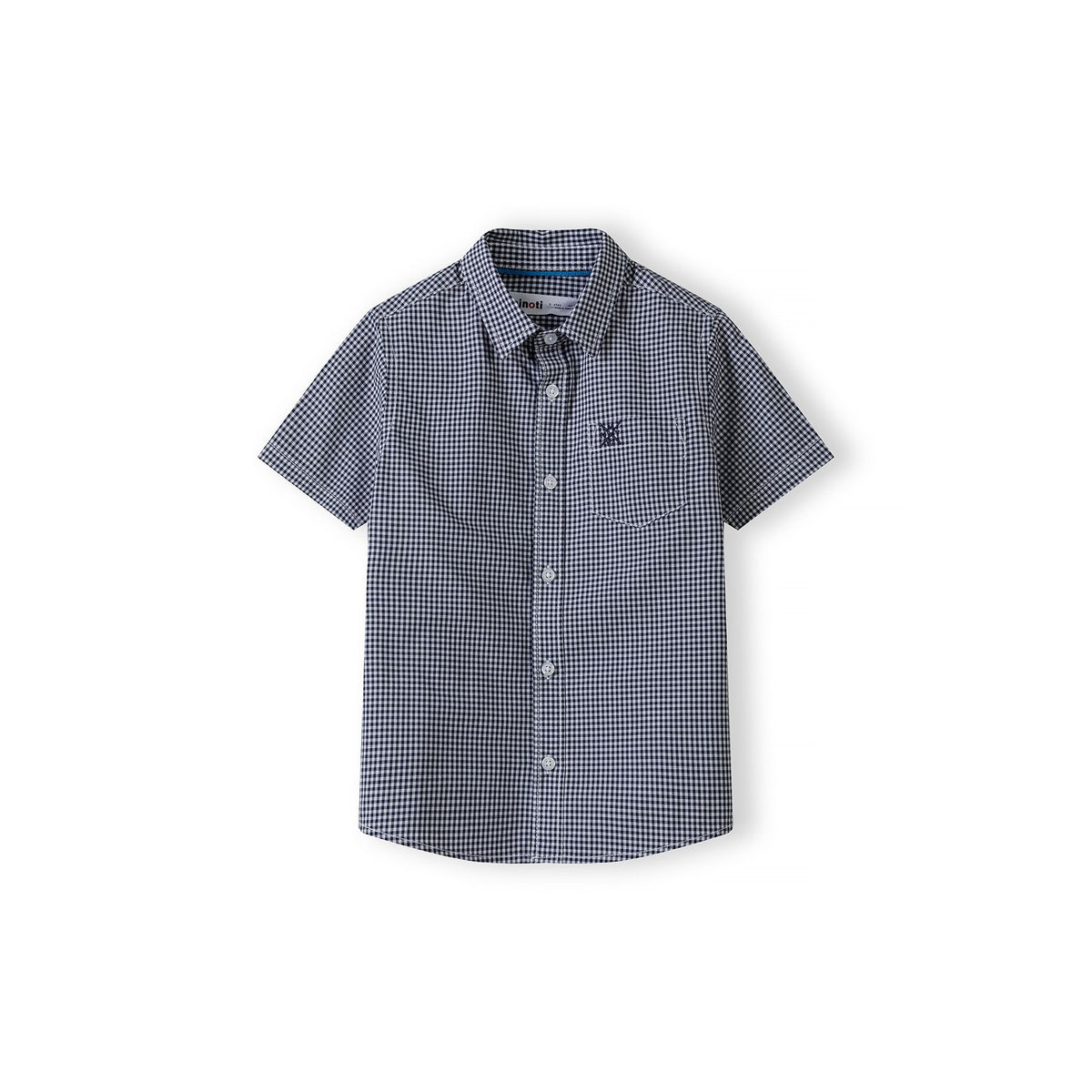 Boys' shirt in black and white — complete product view for square Shop card