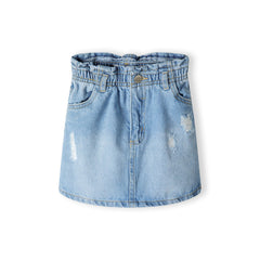 Girls' denim skirt in blue