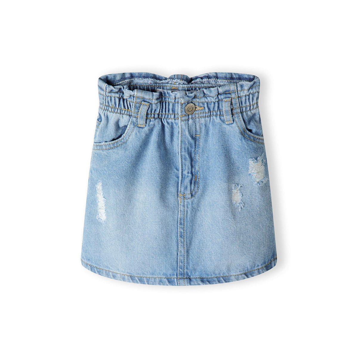 Girls' denim skirt in blue — complete product view for square Shop card