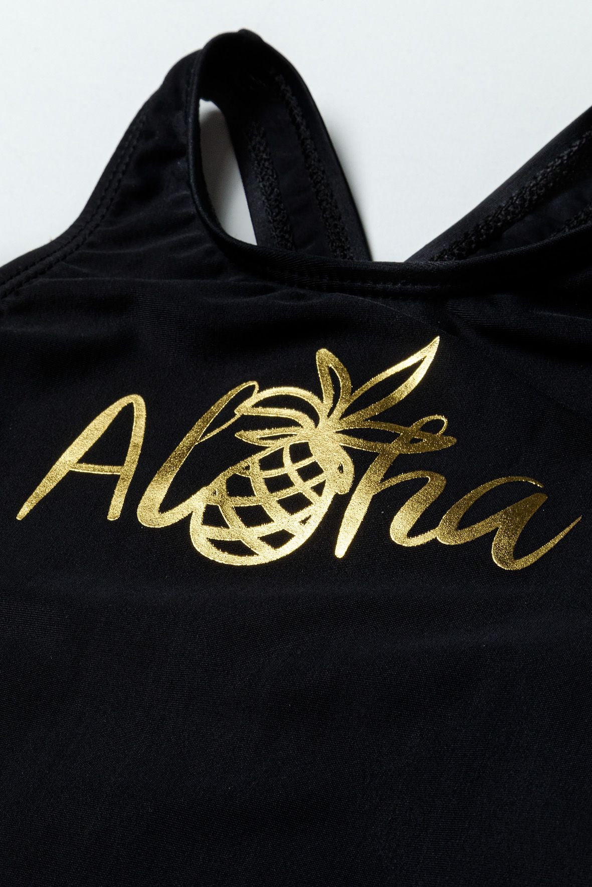 Swimsuit Aloha Pineapple Print Black - 3
