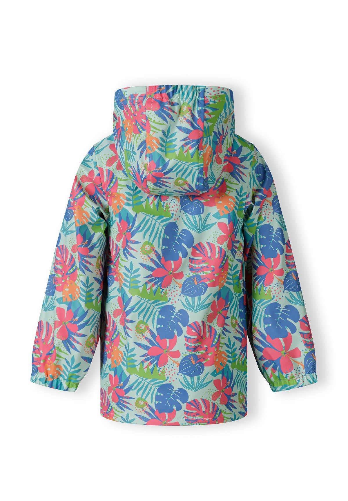 Tropical Print Rain Jacket, Hooded, Multicolour - 3
