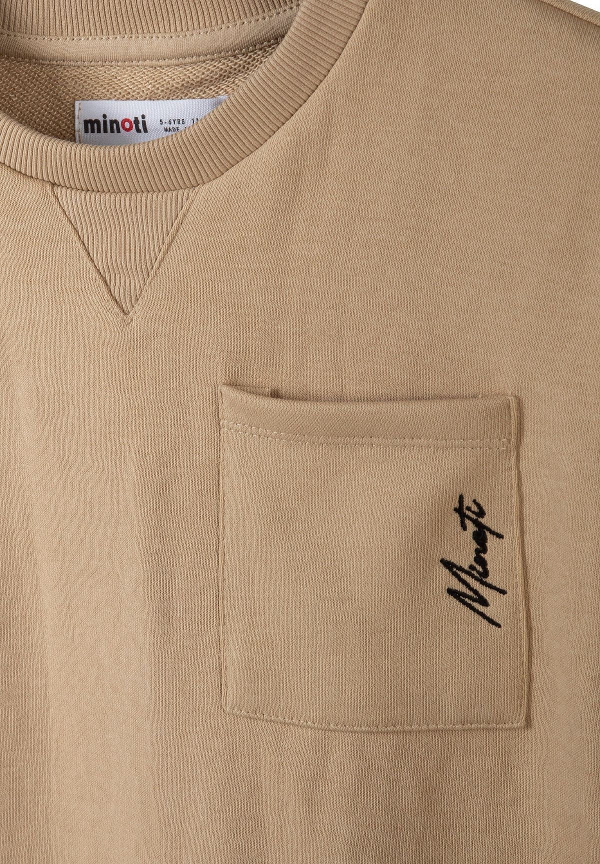 T-Shirt and Shorts Set, Beige, Chest Pocket - 6