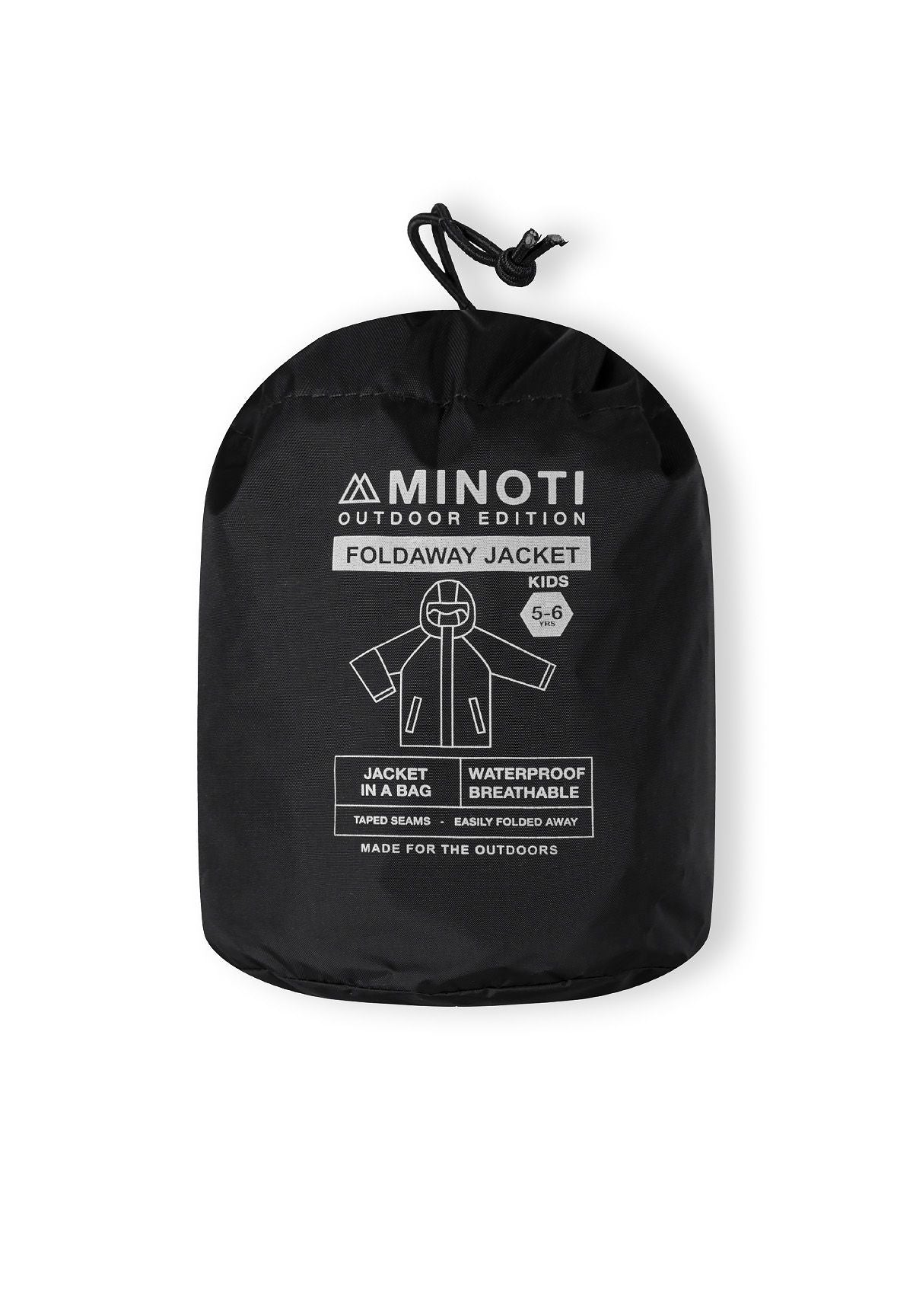 Waterproof Rain Jacket, Black, Hooded - 10