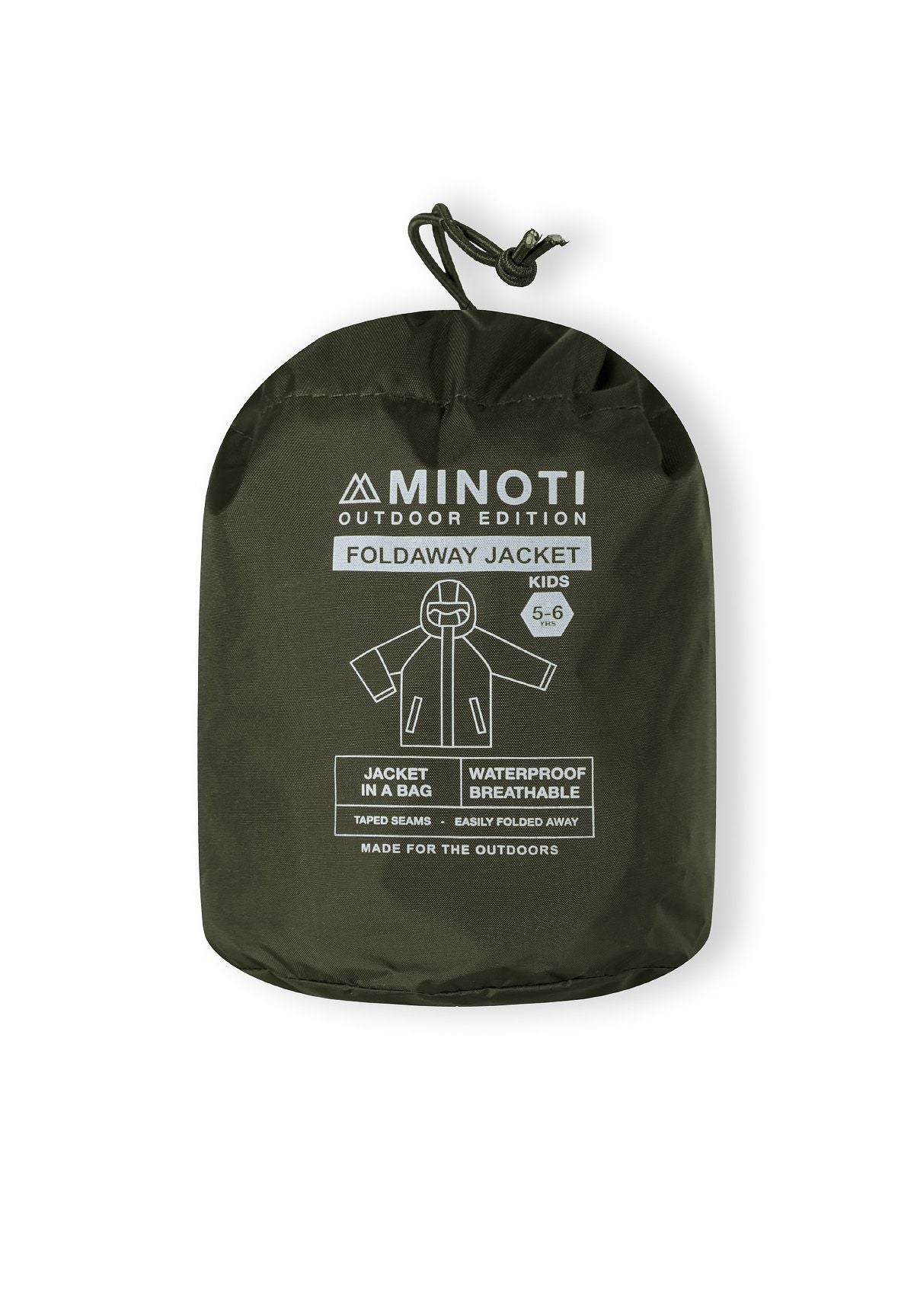 Packaway Waterproof Jacket, Khaki, Hooded - 10