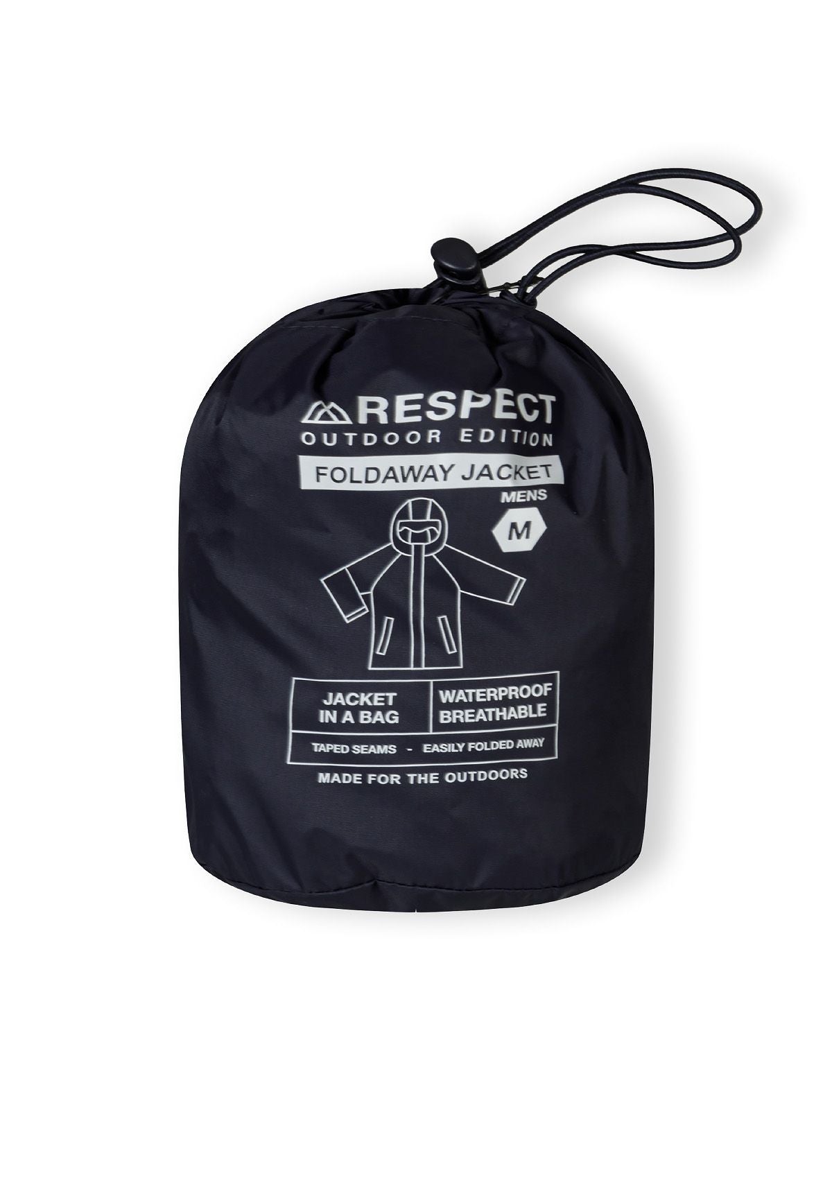 Packaway Waterproof Jacket, Navy, Hooded - 10
