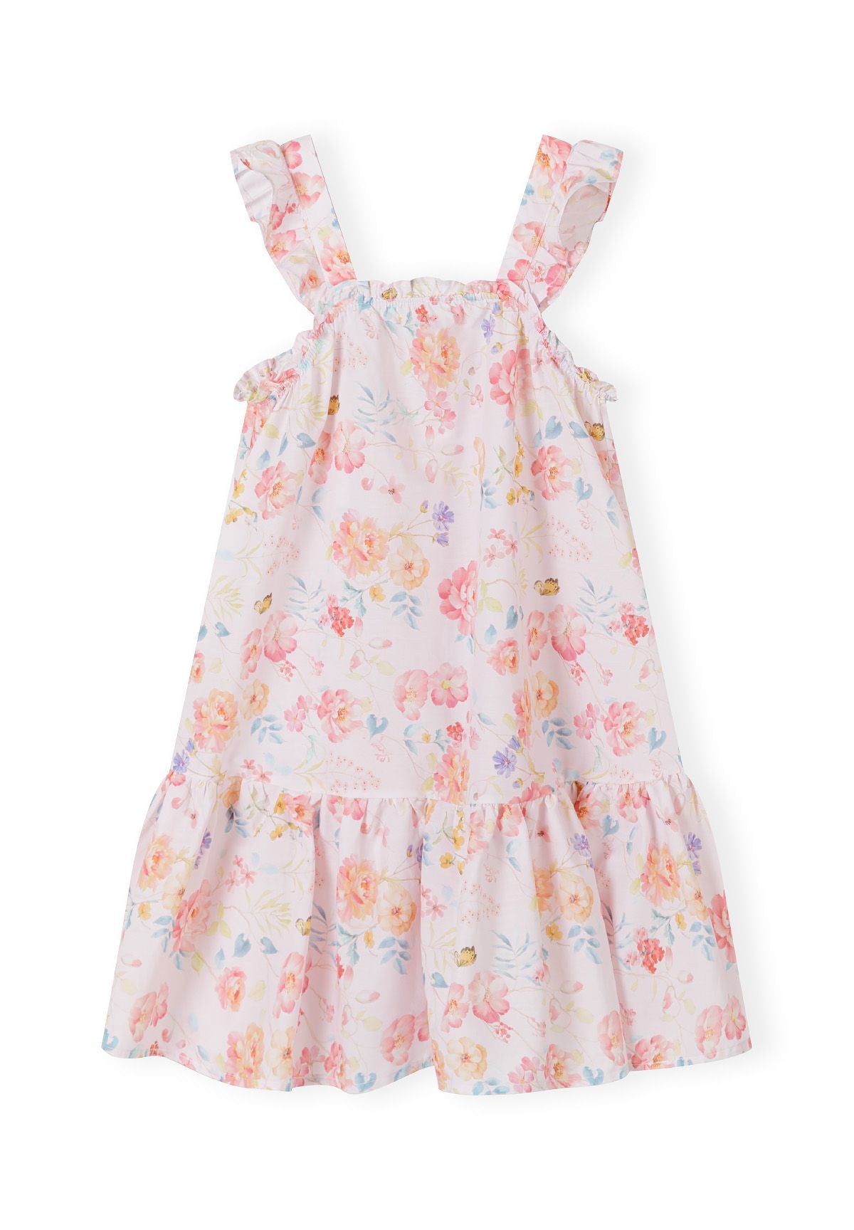 Light pink floral sundress, front.