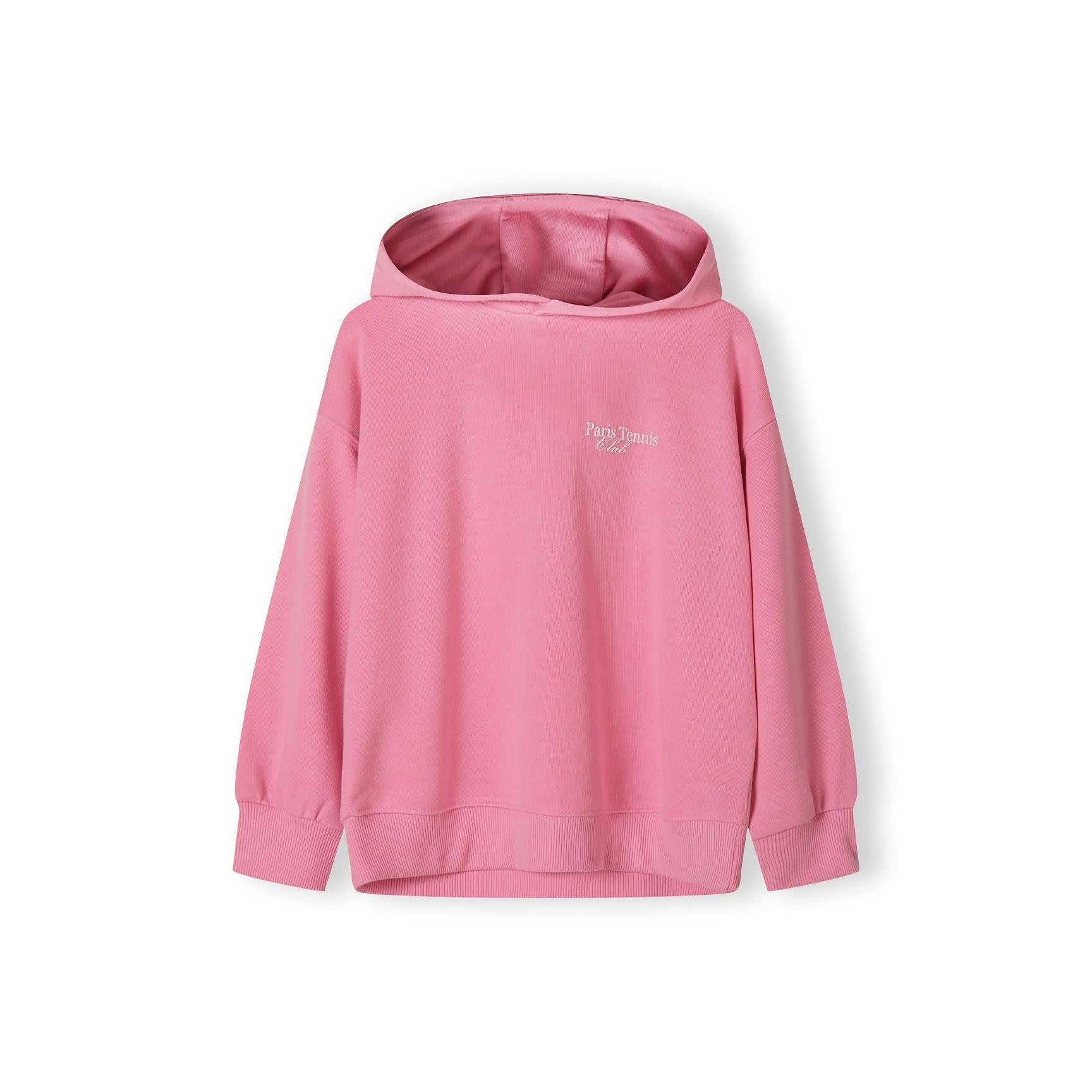 Close-up detail of pink shorts showing side pocket with 'Paris TeamGirl' text printed along the seam