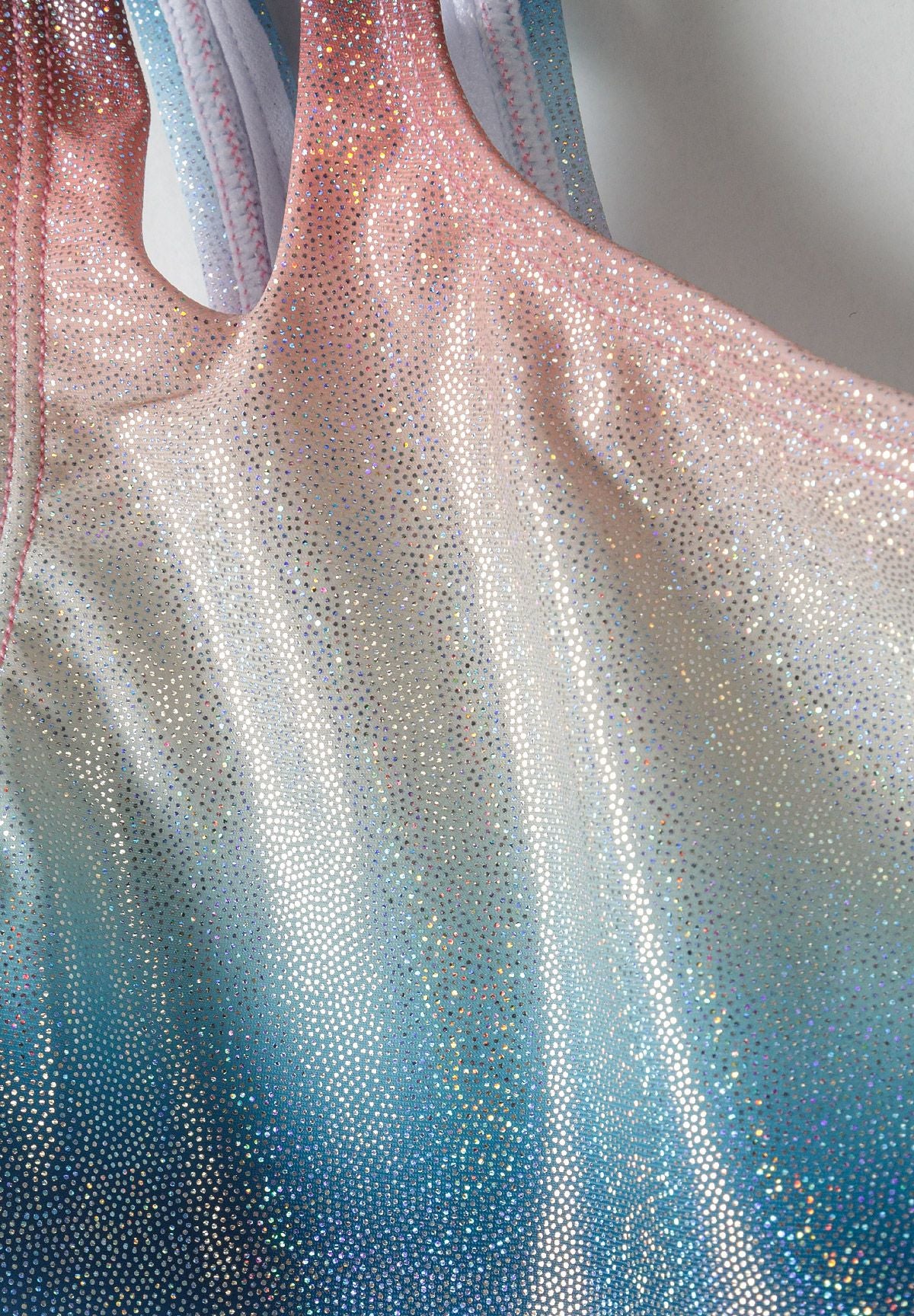 Ombre Metallic Swimsuit, Rainbow Shimmer, Multicolour - 3