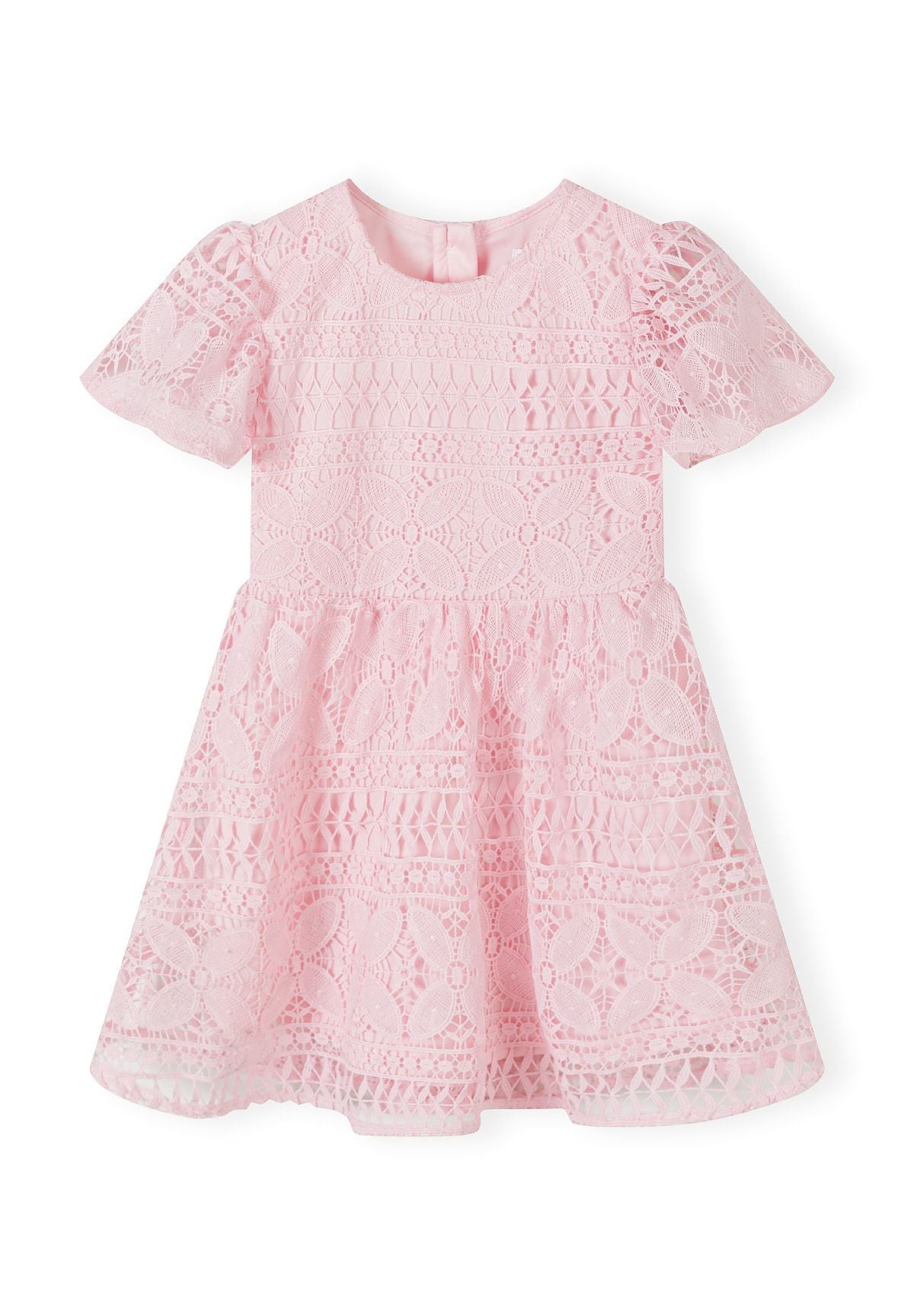 Light pink lace dress, front.