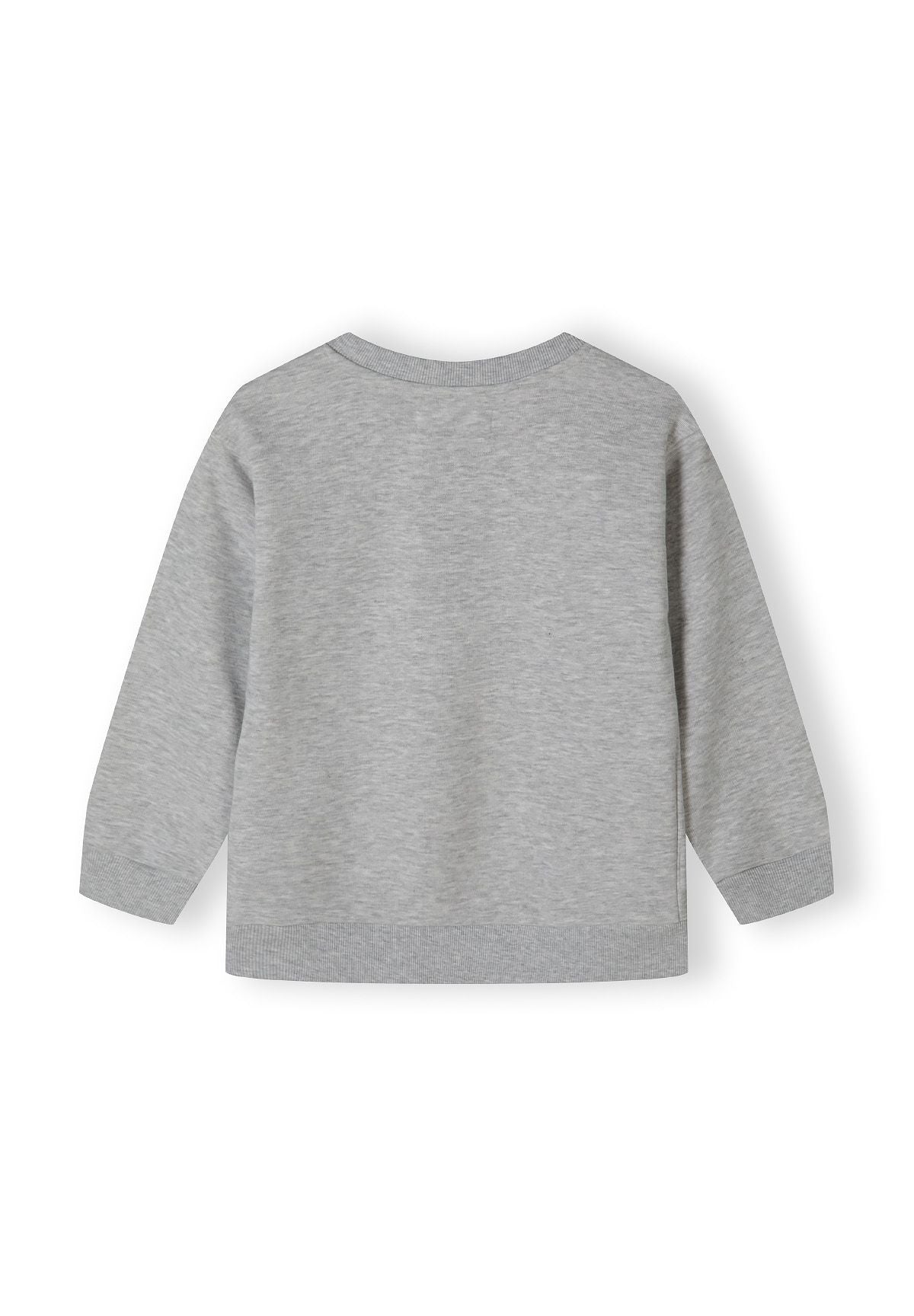 Oversized Crew Neck Sweatshirt, Brooklyn Print, Grey - 3
