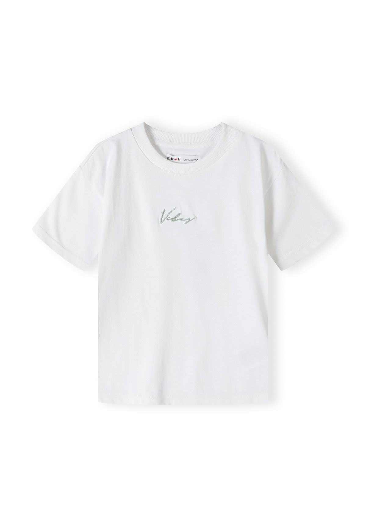 T-Shirt and Joggers Set, Vibes Print, Khaki White - 4