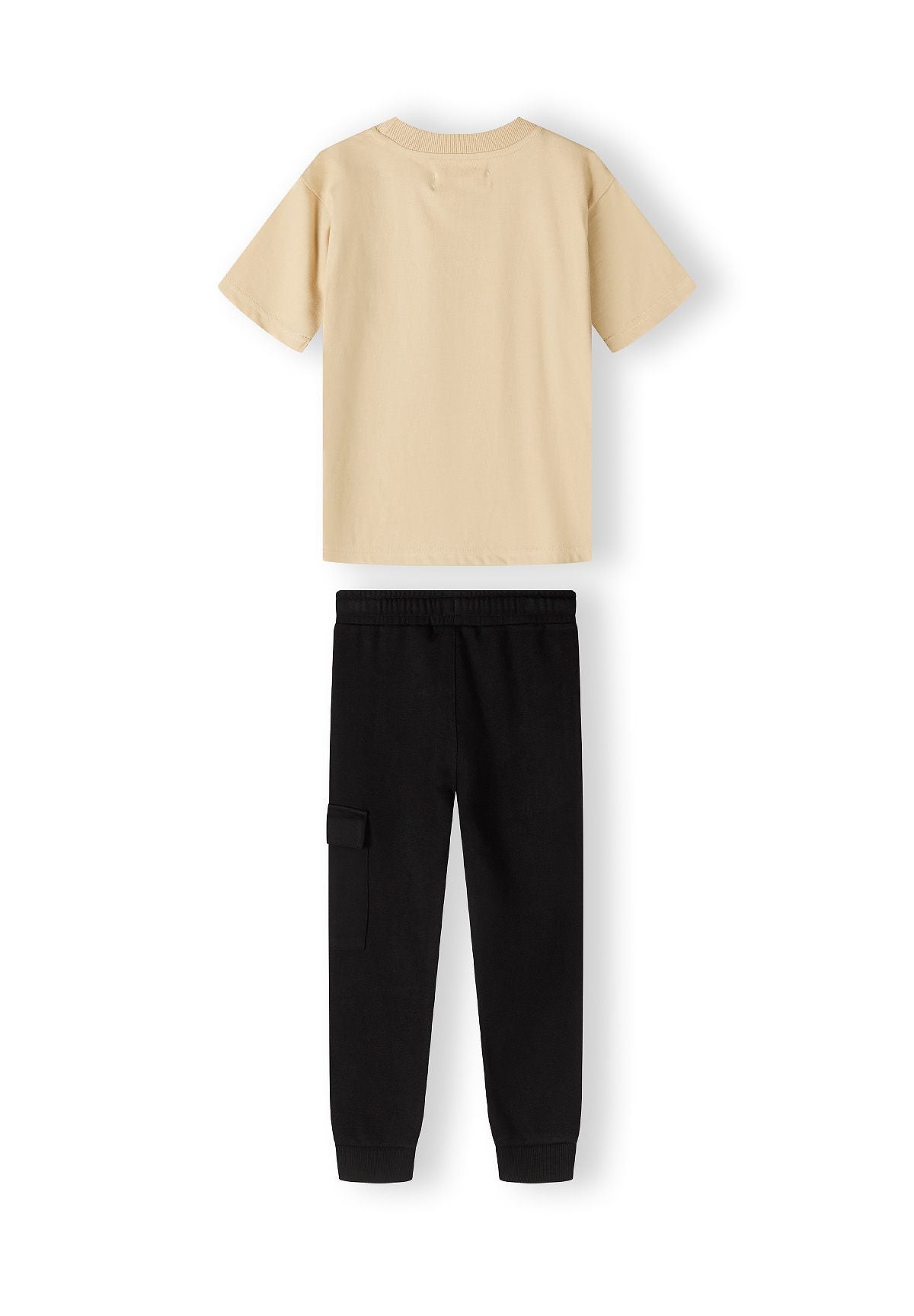 T-Shirt & Joggers Set, Vibes Print, Sand Black - 3