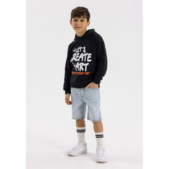 Boys' denim shorts in light blue