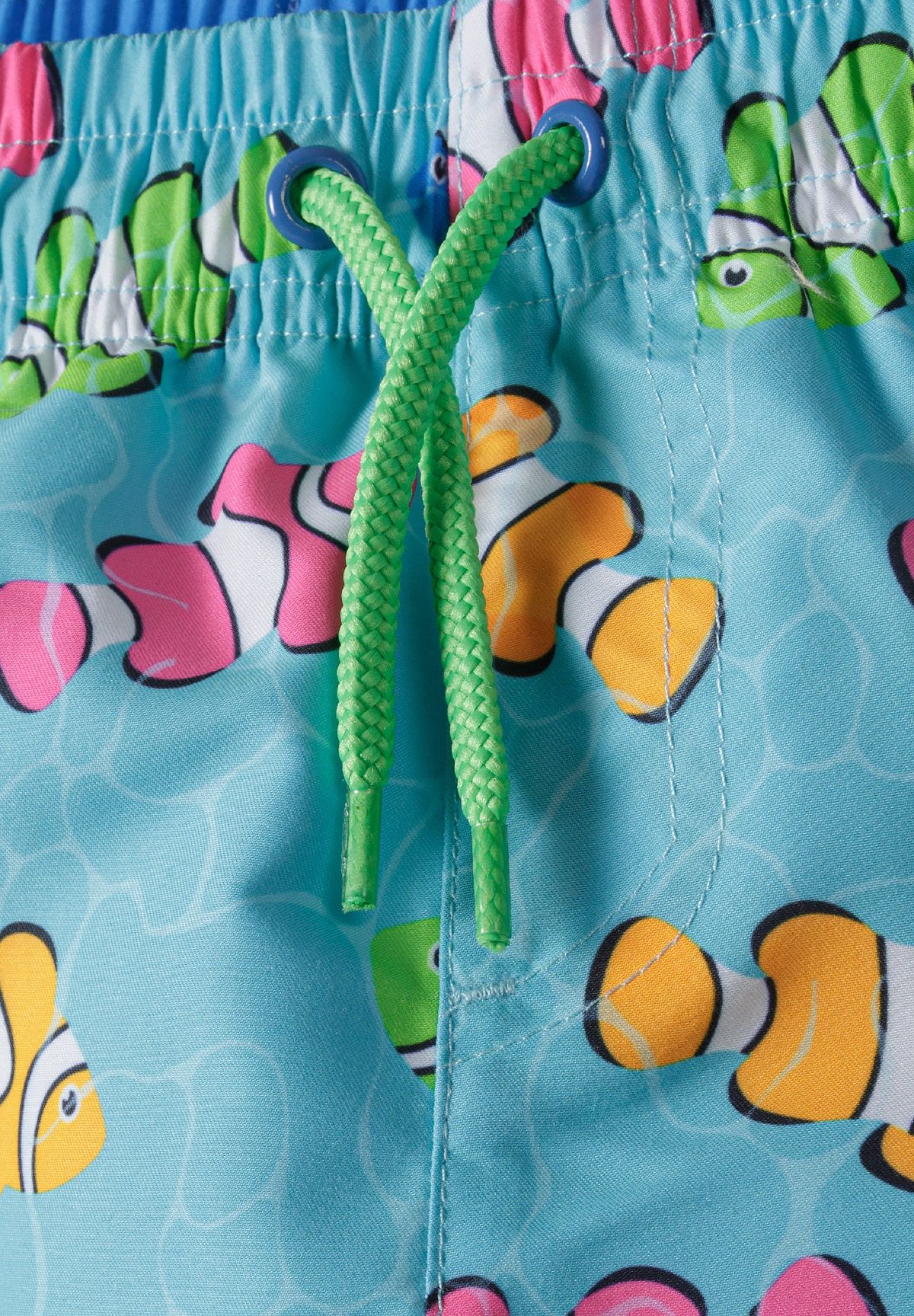 Board Shorts Clownfish Print Turquoise - 3