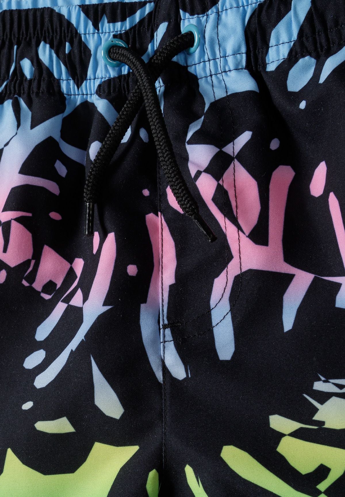 Board Shorts Tropical Print Black Multicolor - 3