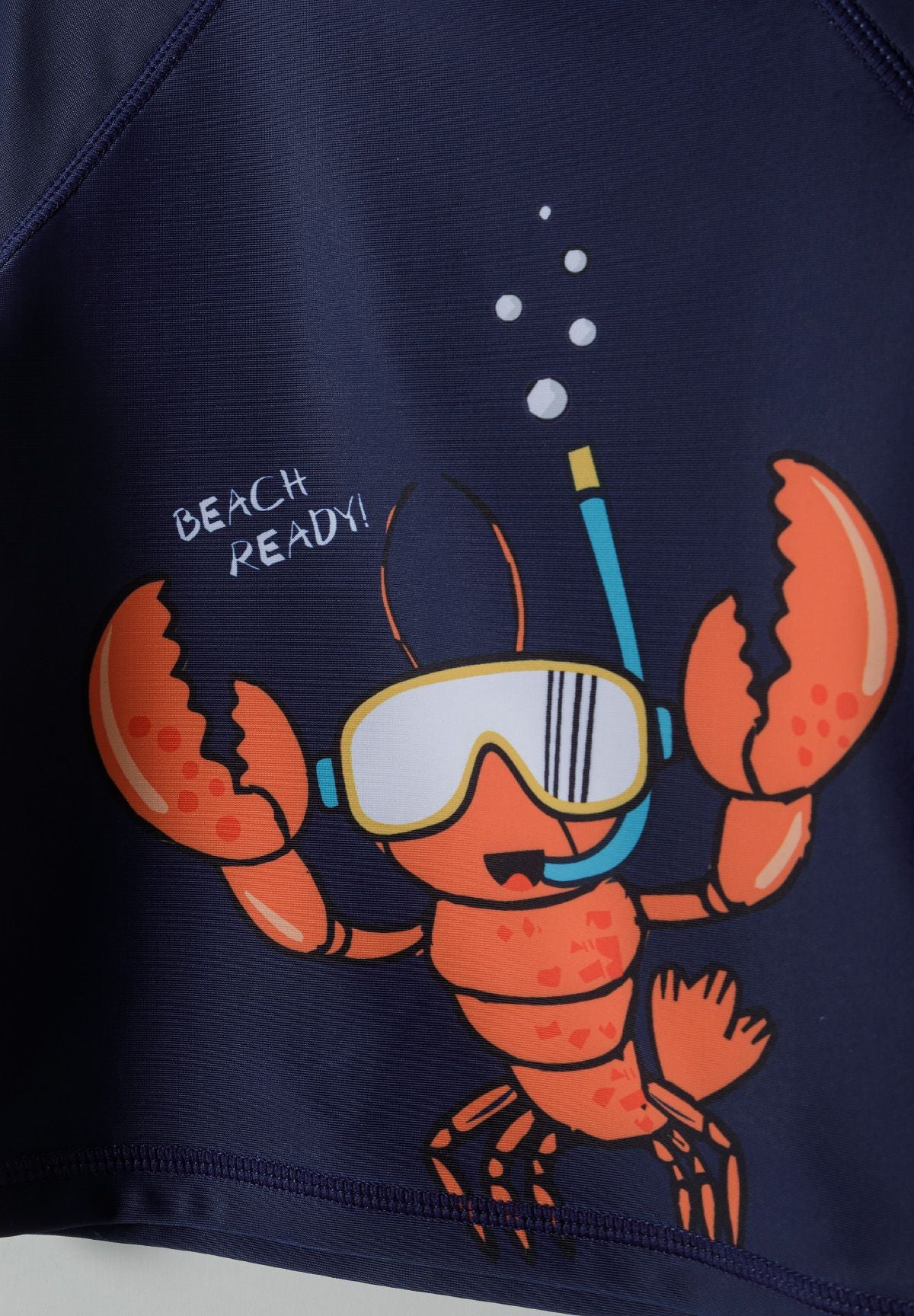 Rashguard Set, Lobster Print, Navy Orange - 7