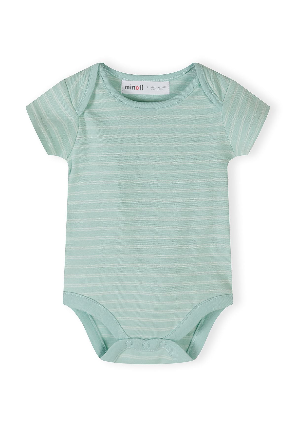 Short Sleeve Bodysuits 7-Pack, Safari, Cream Mint - 2
