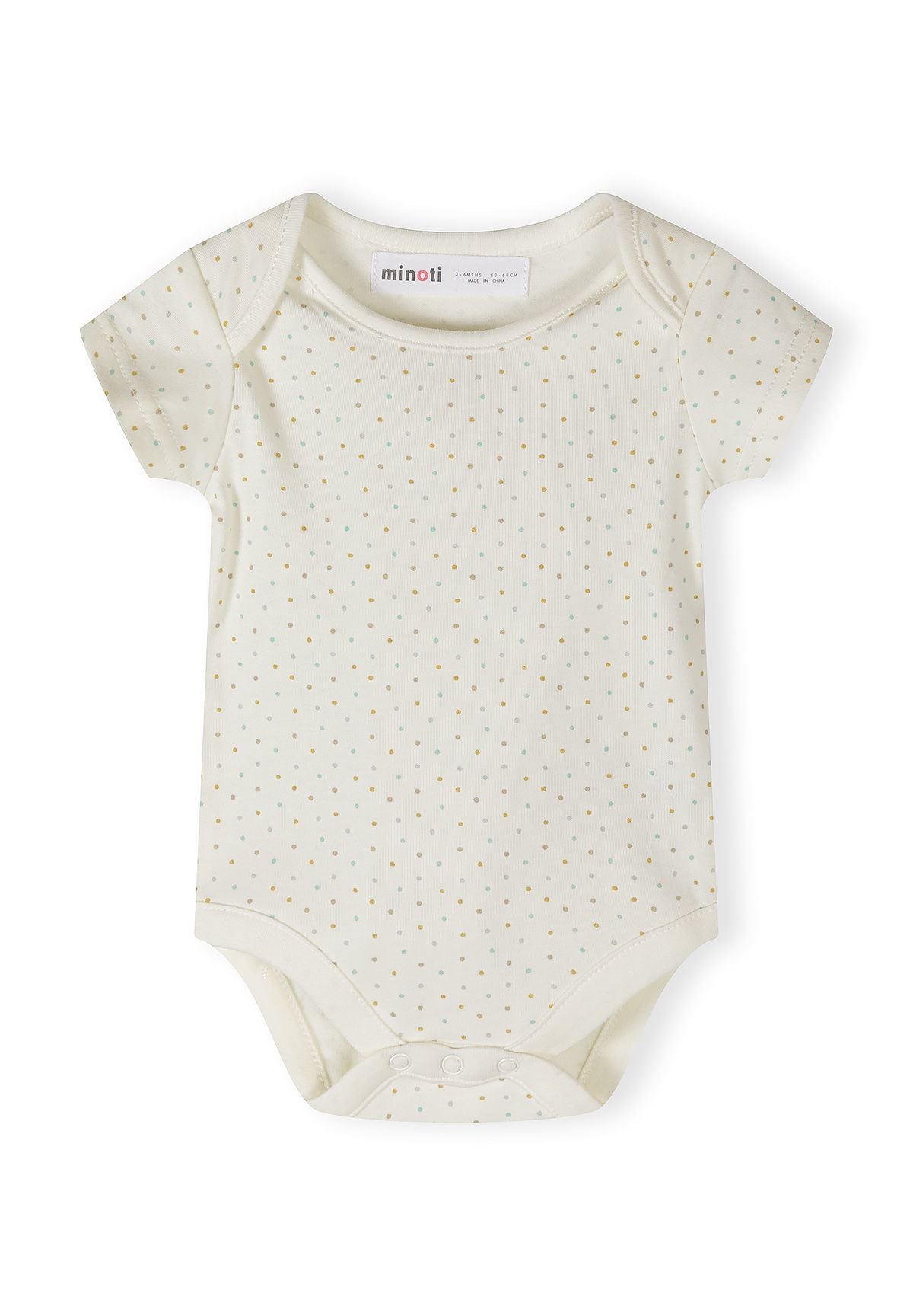 Short Sleeve Bodysuits 7-Pack, Safari, Cream Mint - 5