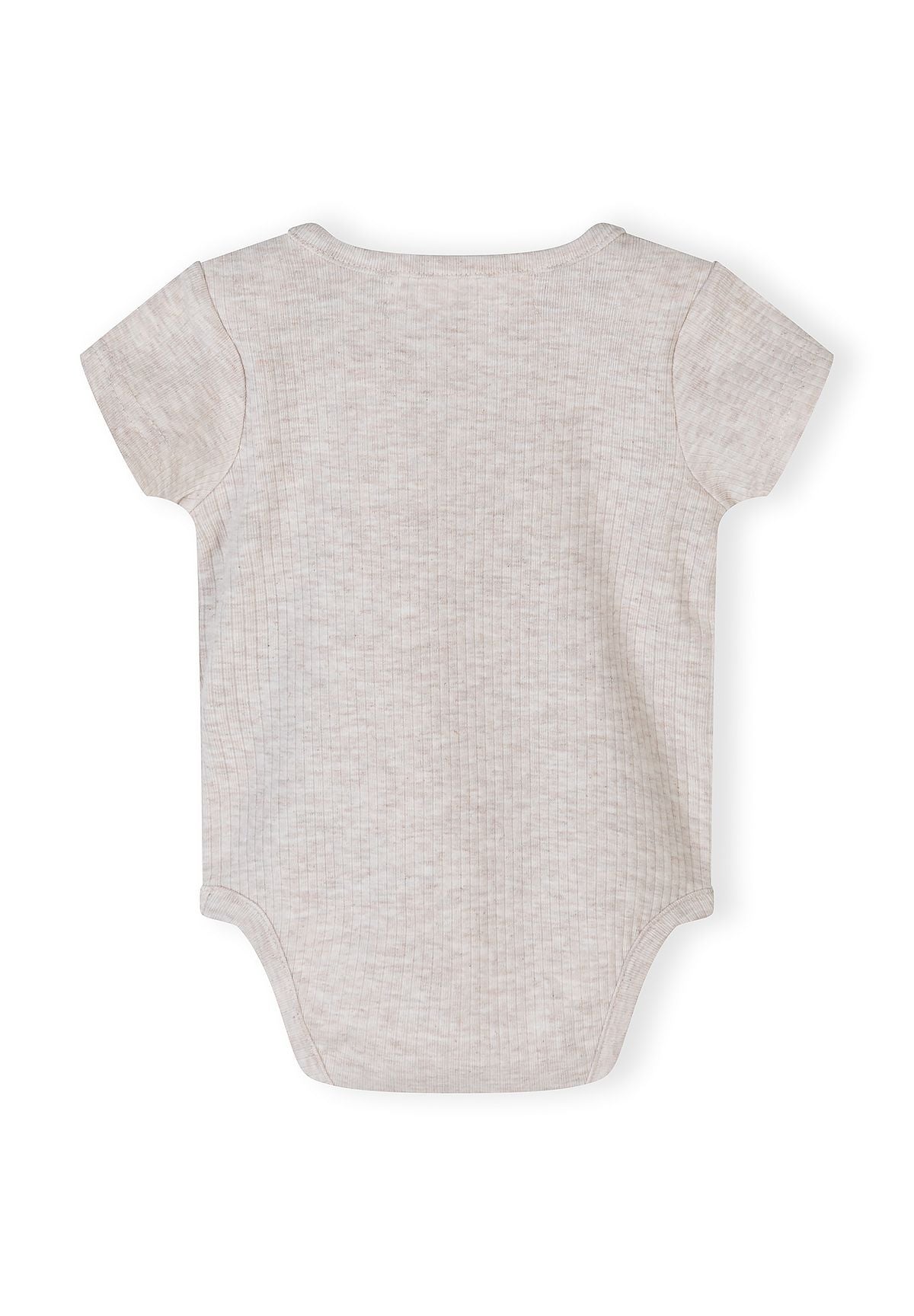 Short Sleeve Bodysuits 3-Pack, Giraffe Print, Beige Brown - 5