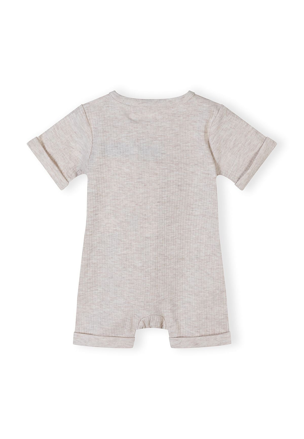 Ribbed Rompers 3-Pack, Giraffe & Stripe, Beige Brown - 5