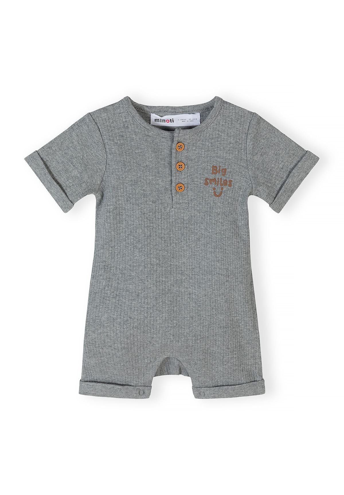 Short Sleeve Rompers 3-Pack, Striped & Dotted - 2