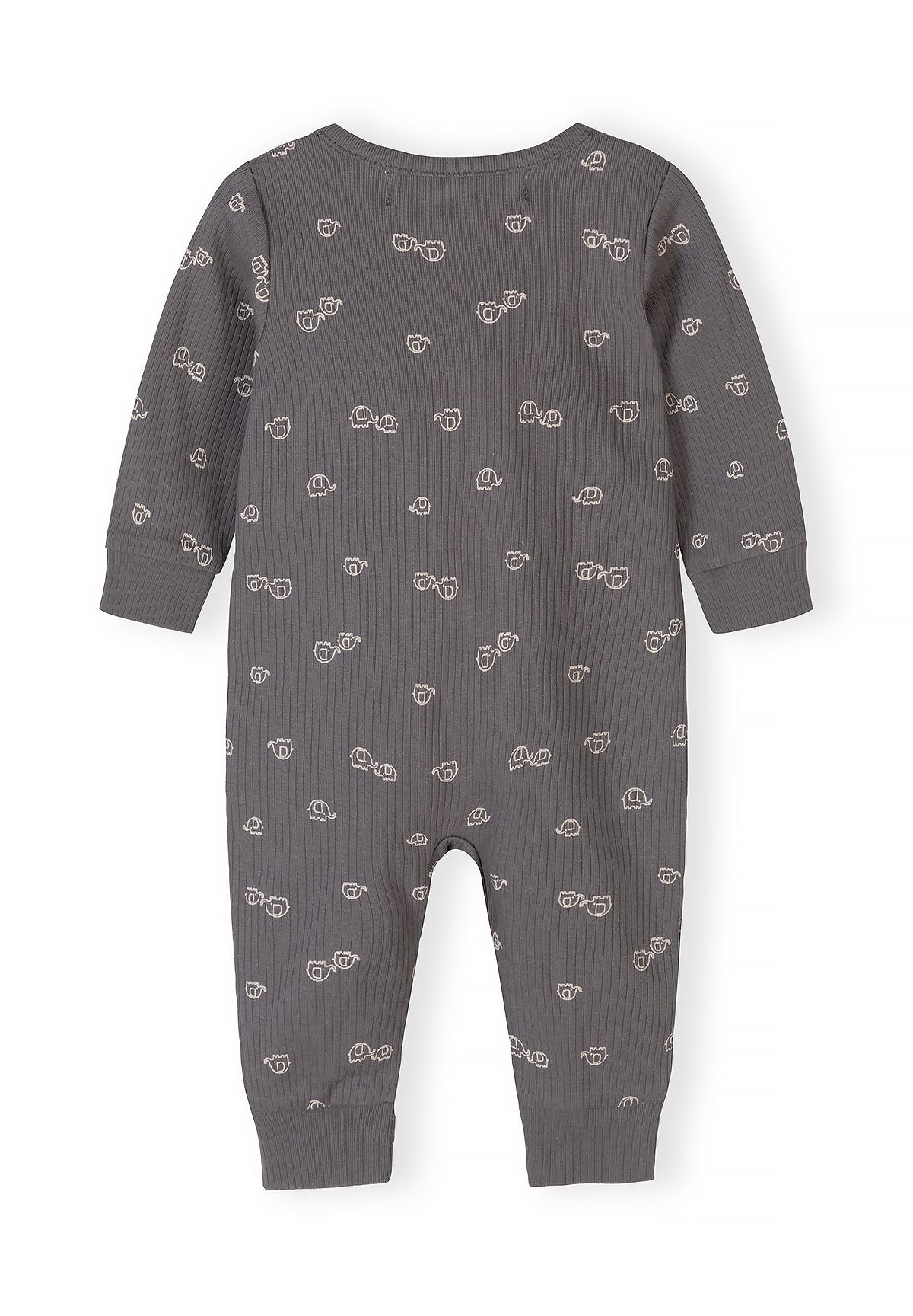 Long Sleeve Rompers 3-Pack, Neutral Multi-Print - 5