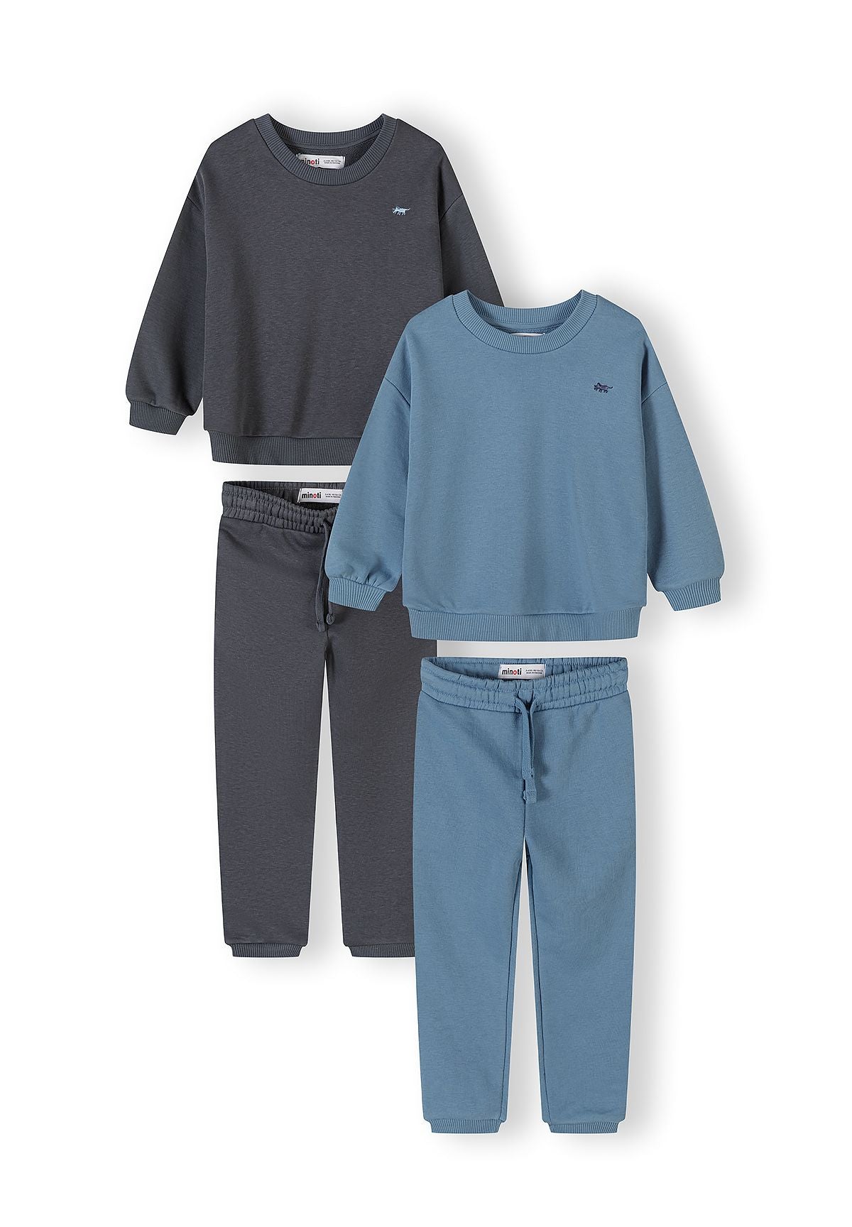 Sweatshirt & Joggers 2-Pack, Blue & Gunmetal - 1