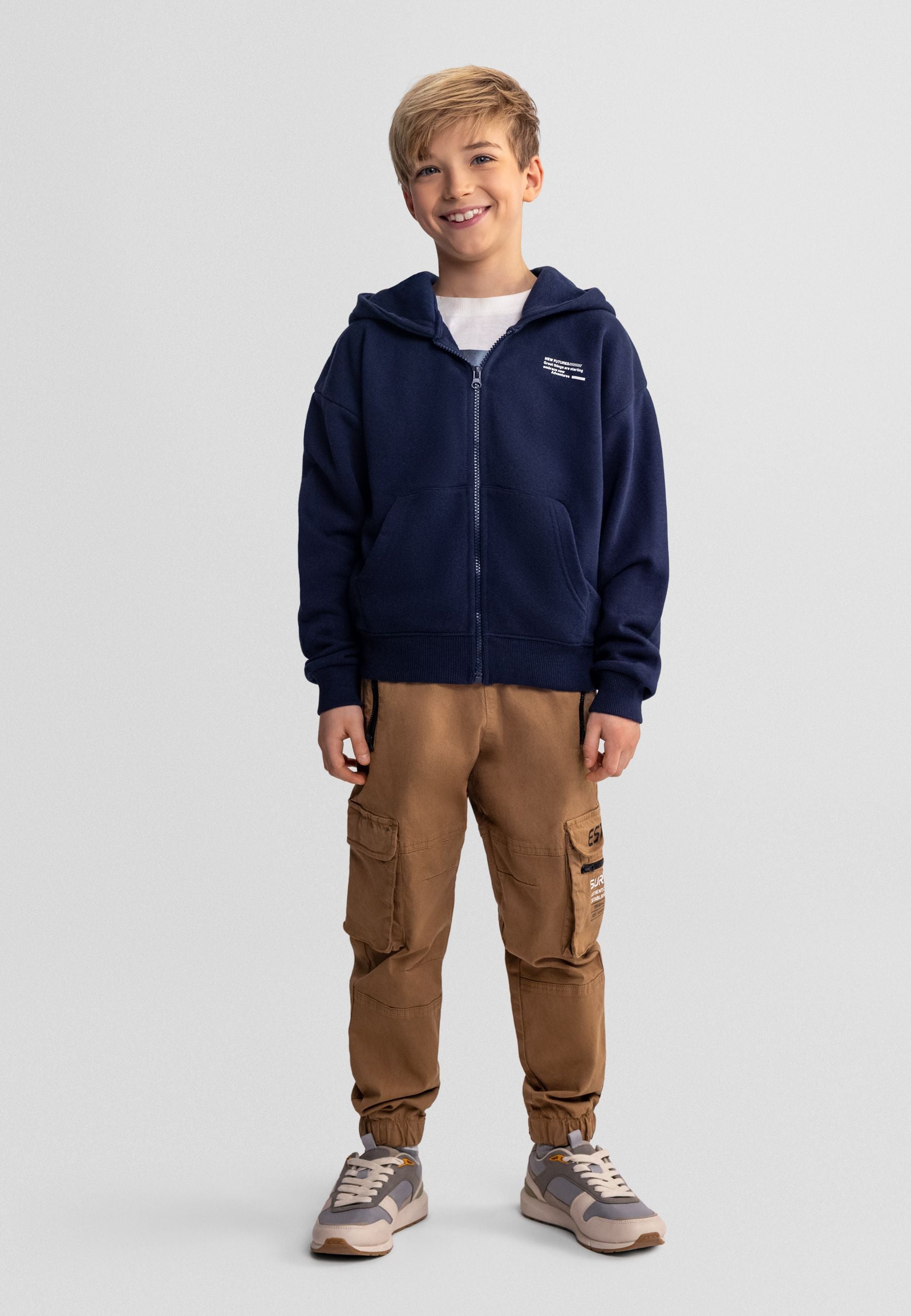 Zip-Up Hoodies 2-Pack, Purple Navy - 1