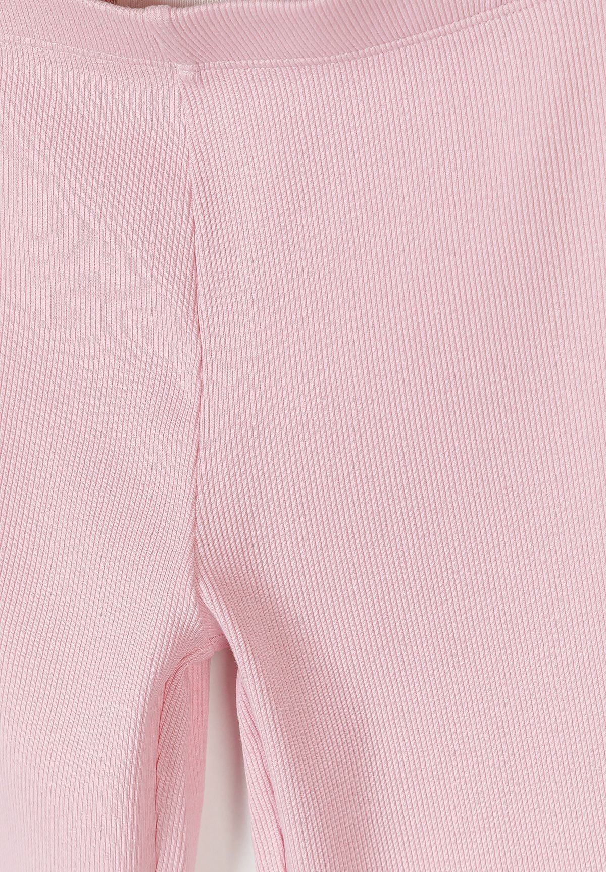 Ribbed Flare Leggings 3-Pack, Pink Purple Black - 6