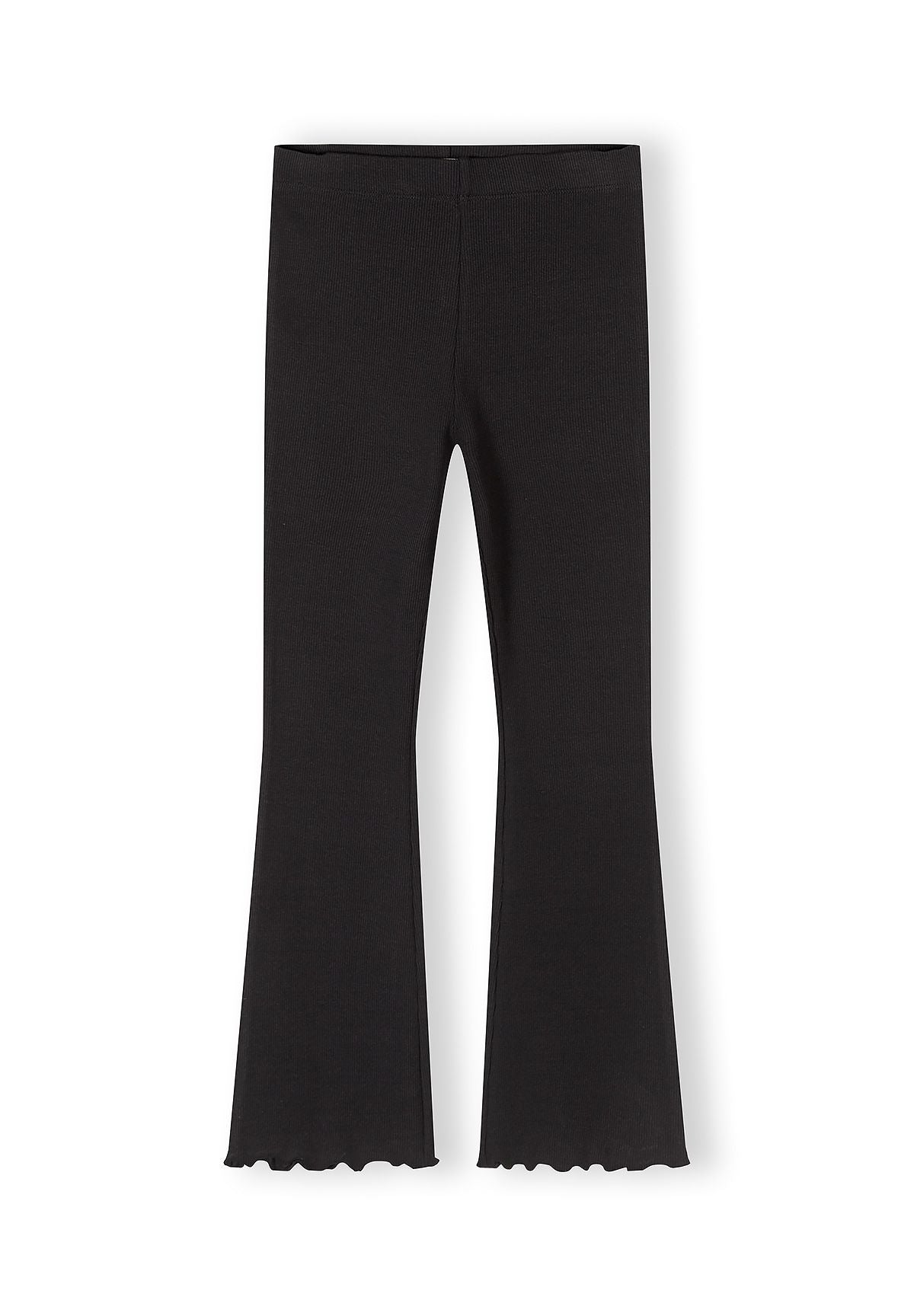 Ribbed Flare Leggings 3-Pack, Pink Purple Black - 2