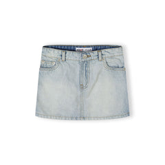 Girls' denim skirt in light blue