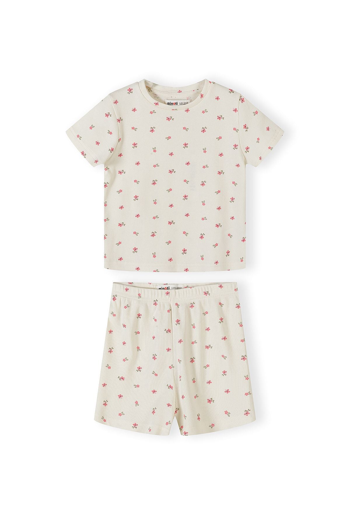 Pyjamas 3-Pack Floral Print Pink Cream - 2