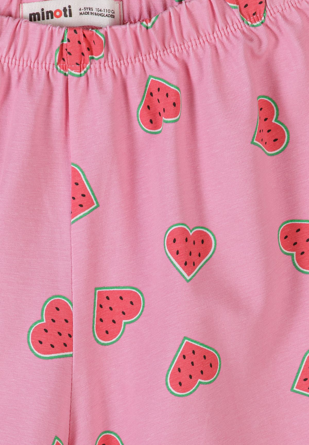 Pyjama Set 2-Pack Watermelon Print Pink White - 10