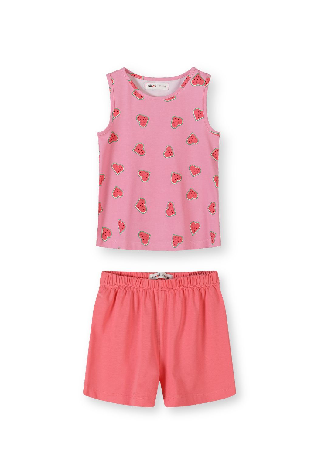 Pyjama Set 2-Pack Watermelon Print Pink White - 4
