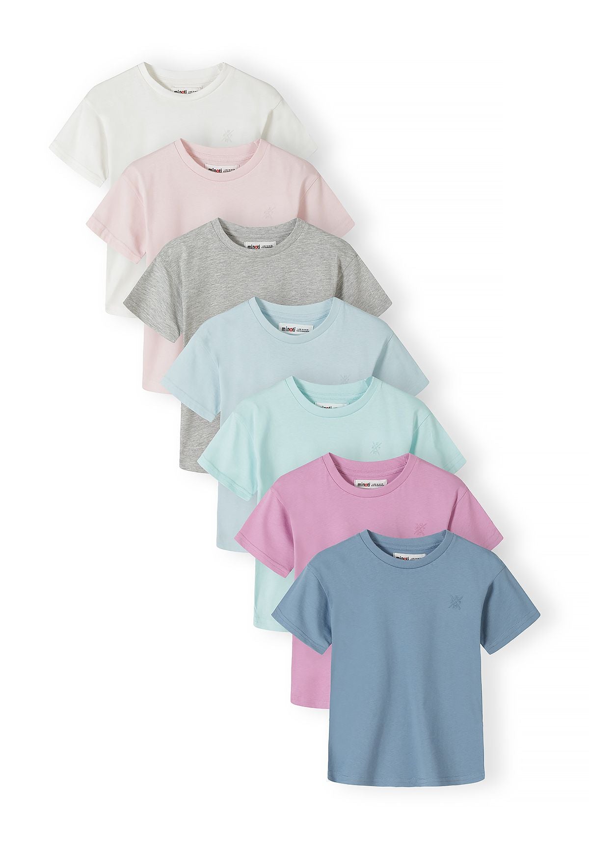 Basic T-Shirts 7-Pack, Multicolour Pastels - 1