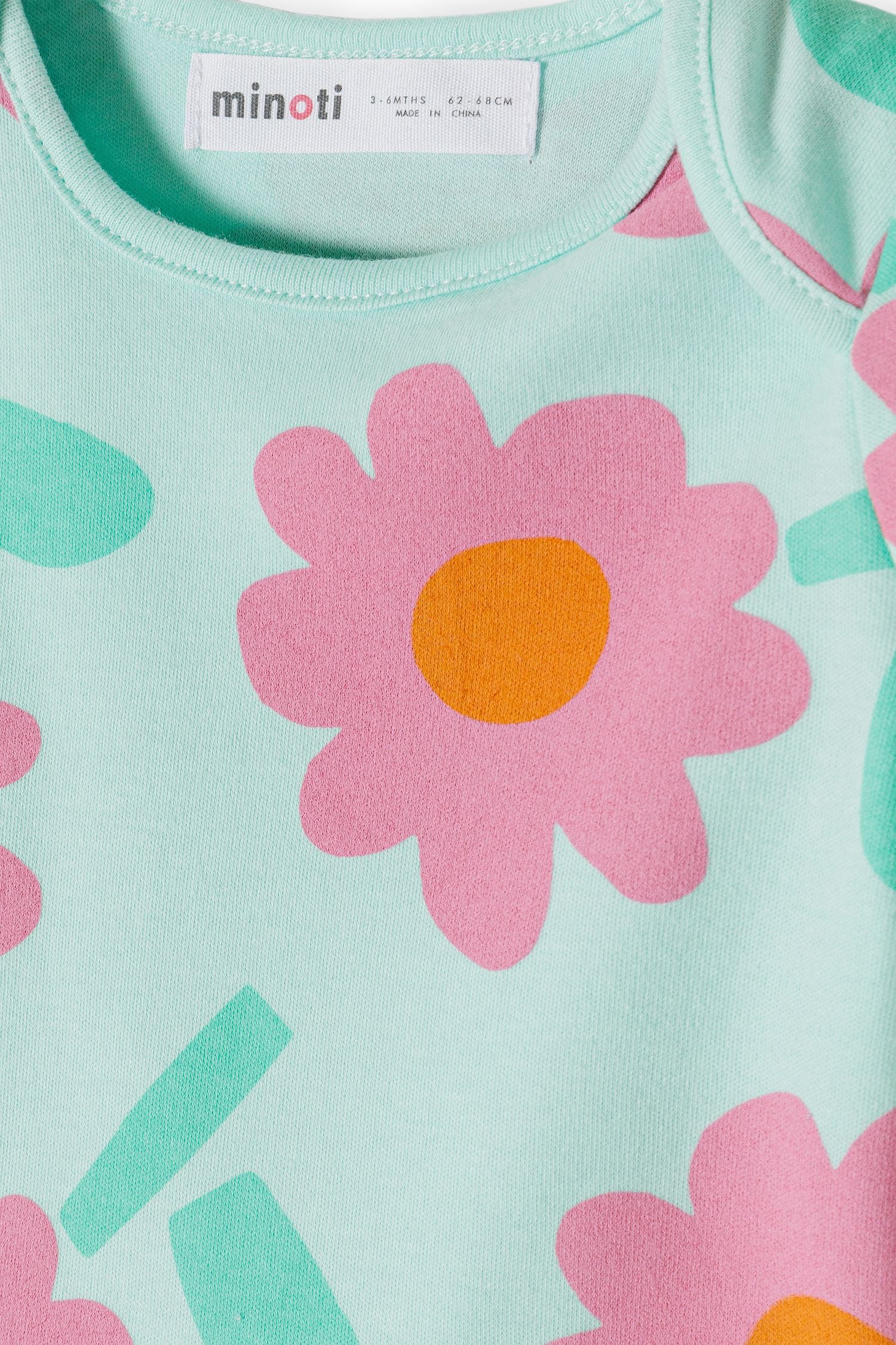 Short Sleeve Bodysuits 5-Pack, Floral Mint Pink - 6