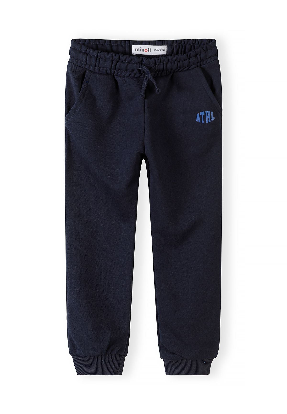 Joggers 3-Pack, Athletic ATHL Logo, Navy Blue Red - 4