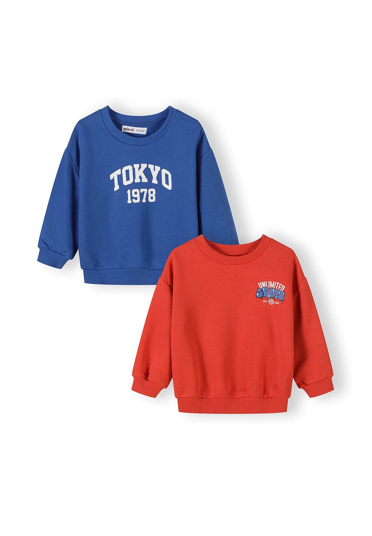 Sweatshirts 2-Pack Urban Print, Red Blue - 2