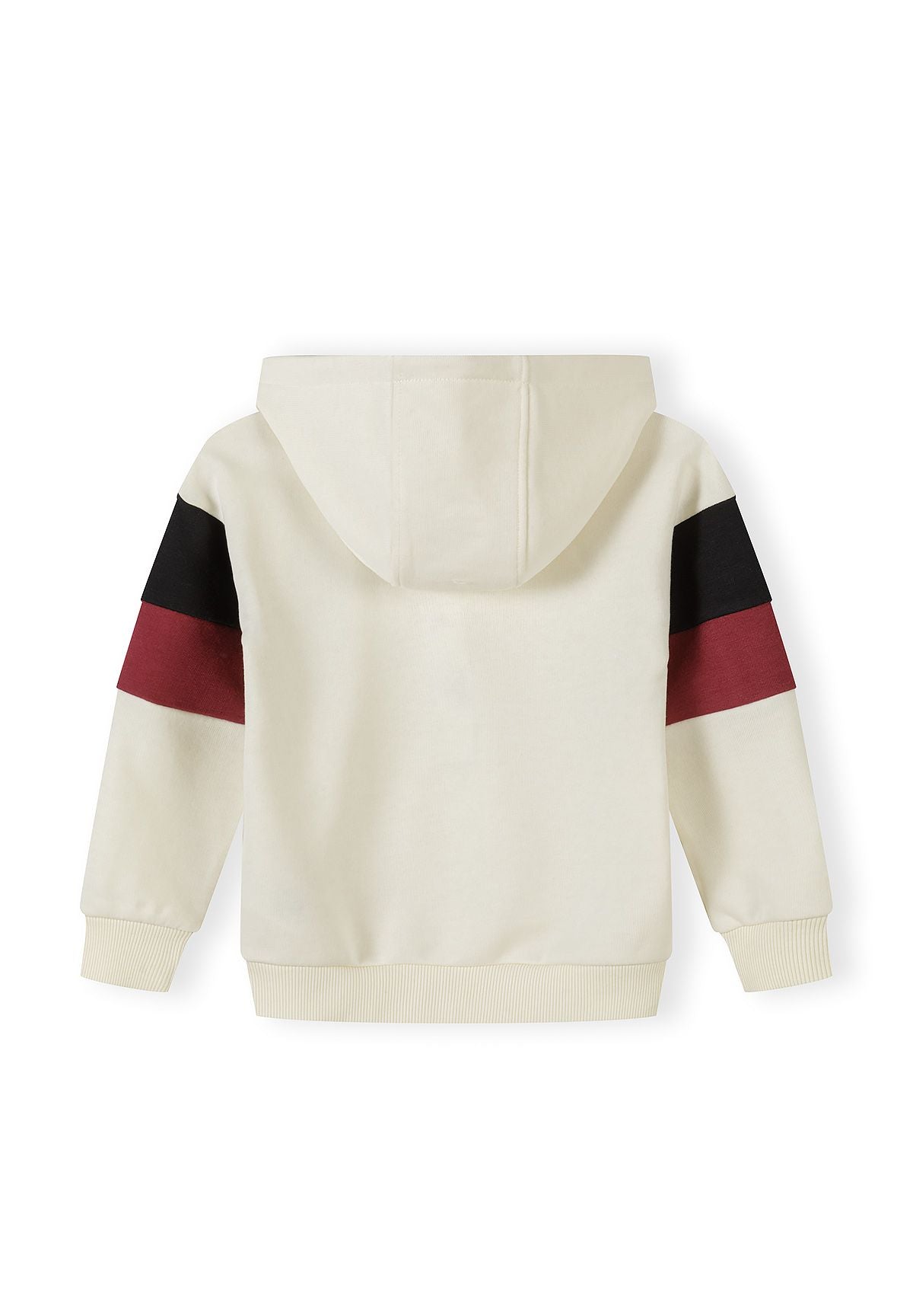 Tracksuit Set Hooded Colour Block Cream Burgundy - 3