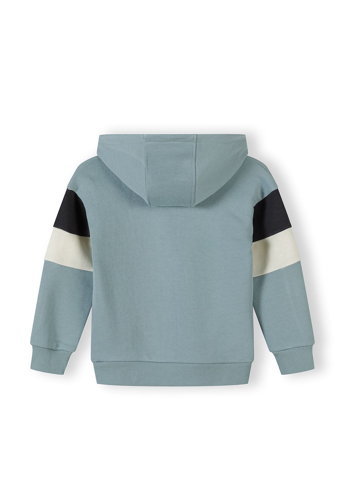 Hooded Tracksuit, Sage Blue, Contrast Panels - 3