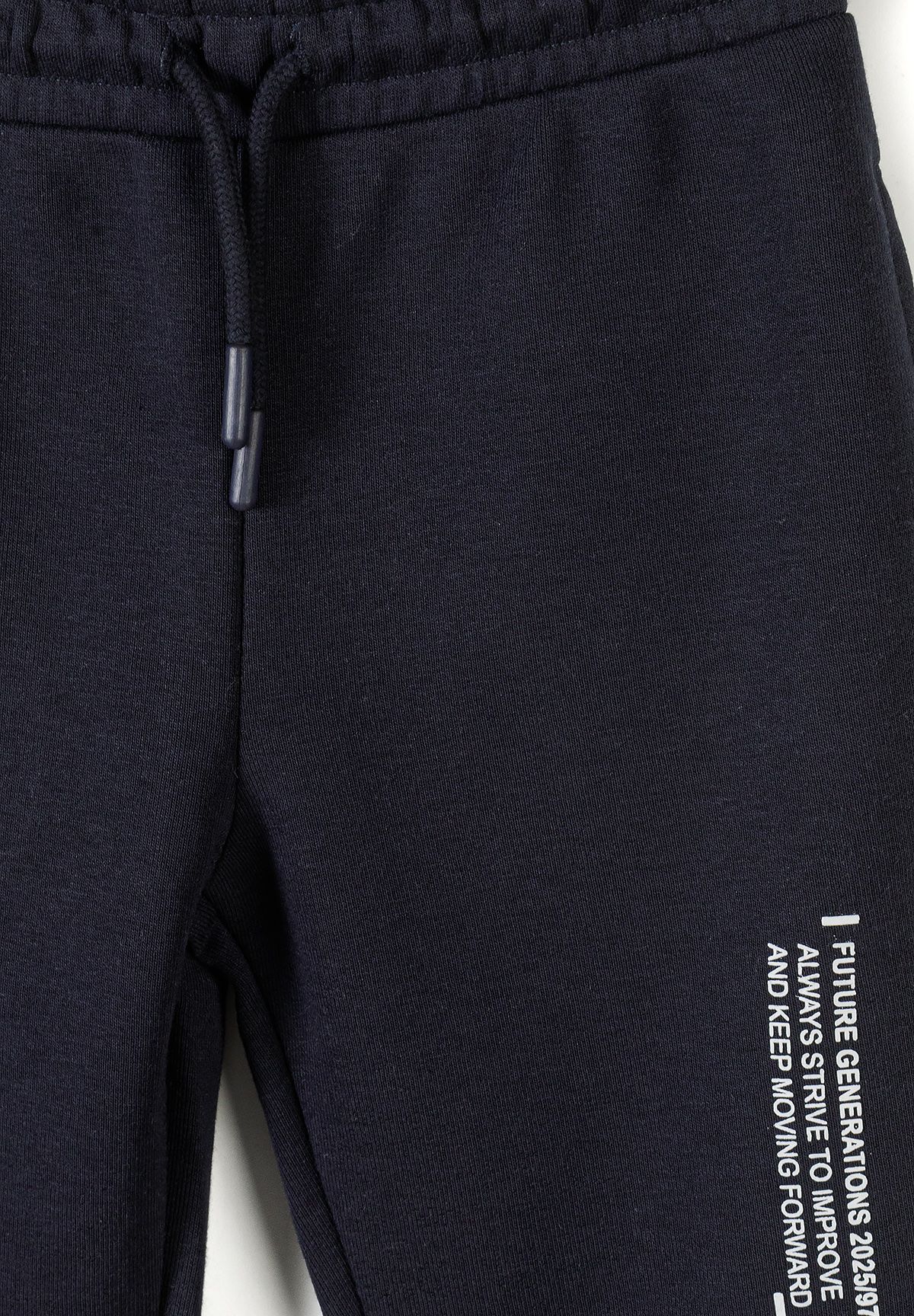 Hooded Tracksuit, Black, Text Print - 7