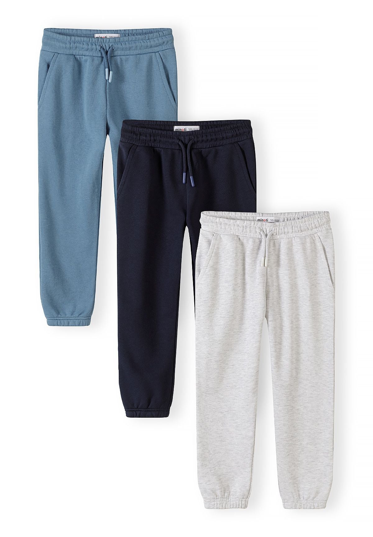 Joggers 3-Pack Navy Grey Blue Cargo Pockets - 1