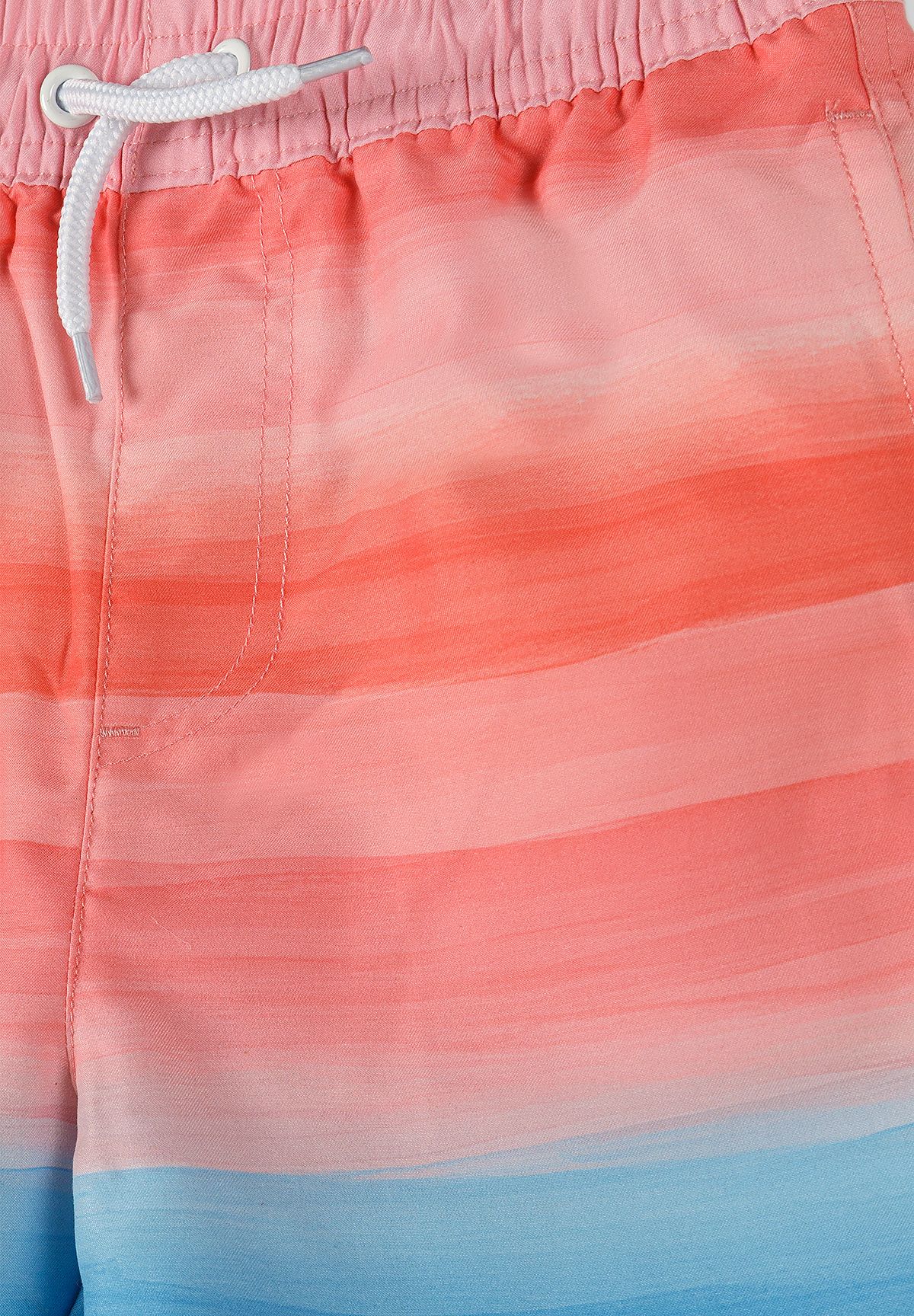 Swim Shorts 2-Pack, Turtle Print & Ombré Stripe - 6