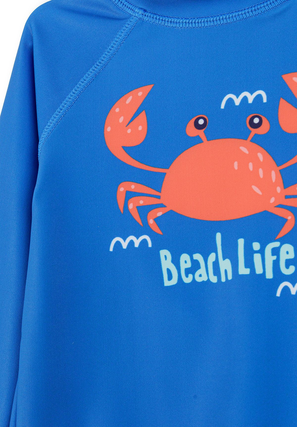 Rash Vest Set Crab Print Blue - 6
