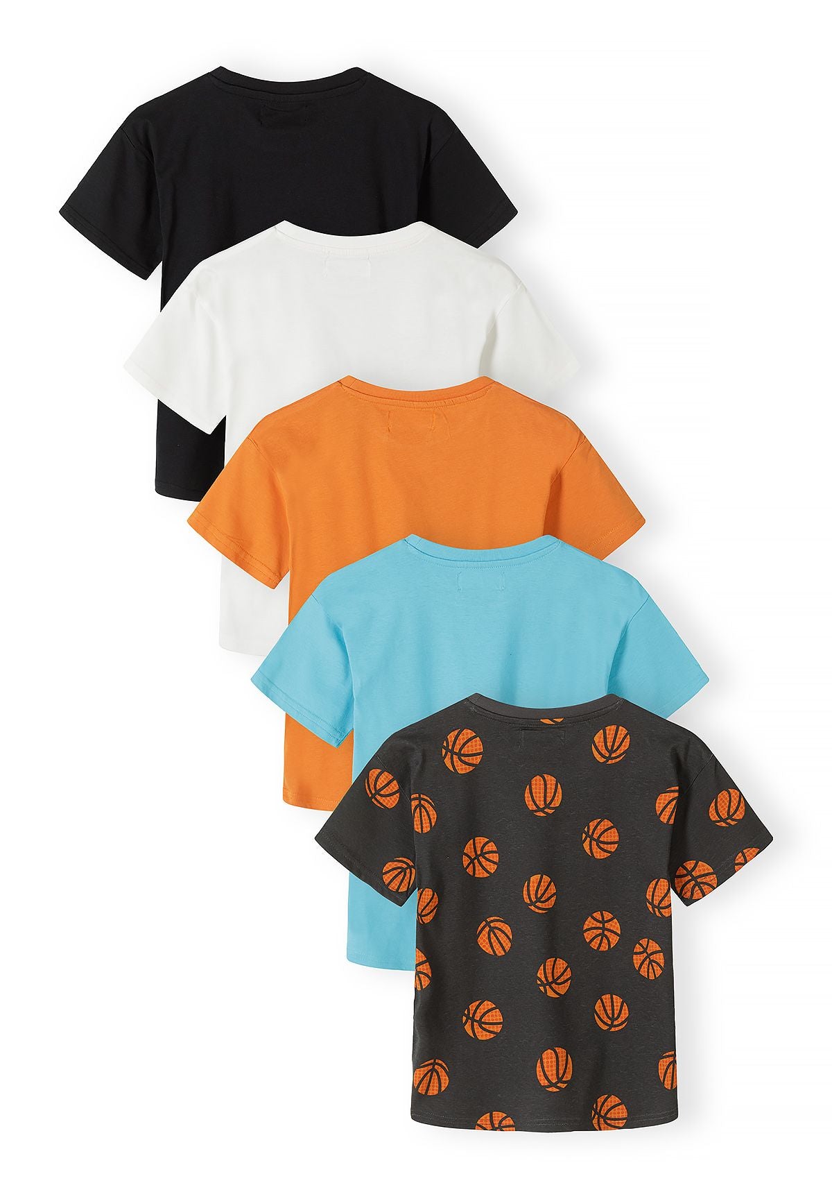 Basketball T-Shirts 5-Pack, Multi, Cotton - 2
