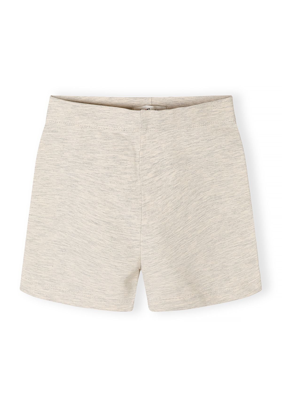 Girls' bicycle shorts, front view, elasticated waistband.