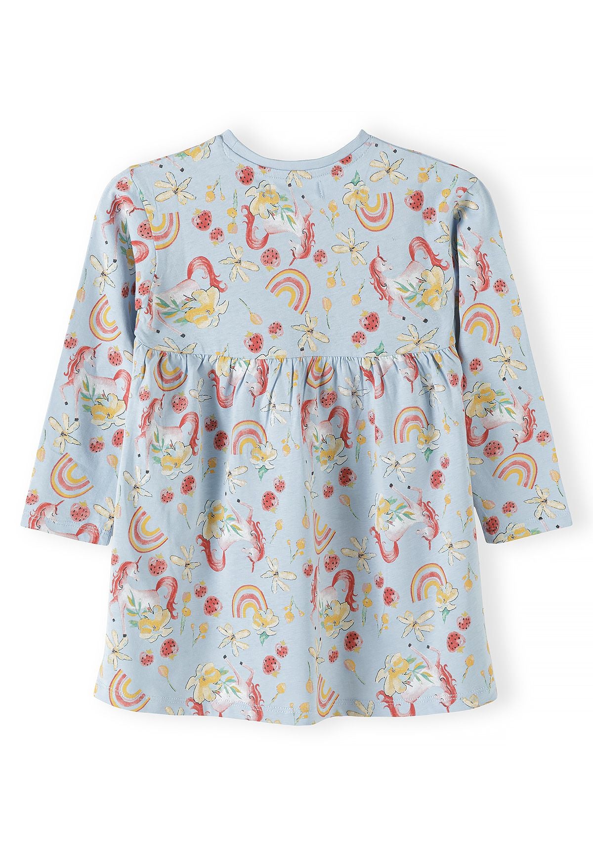 Long Sleeve Dresses 2-Pack, Unicorn Rainbow Print, Pink Blue - 6