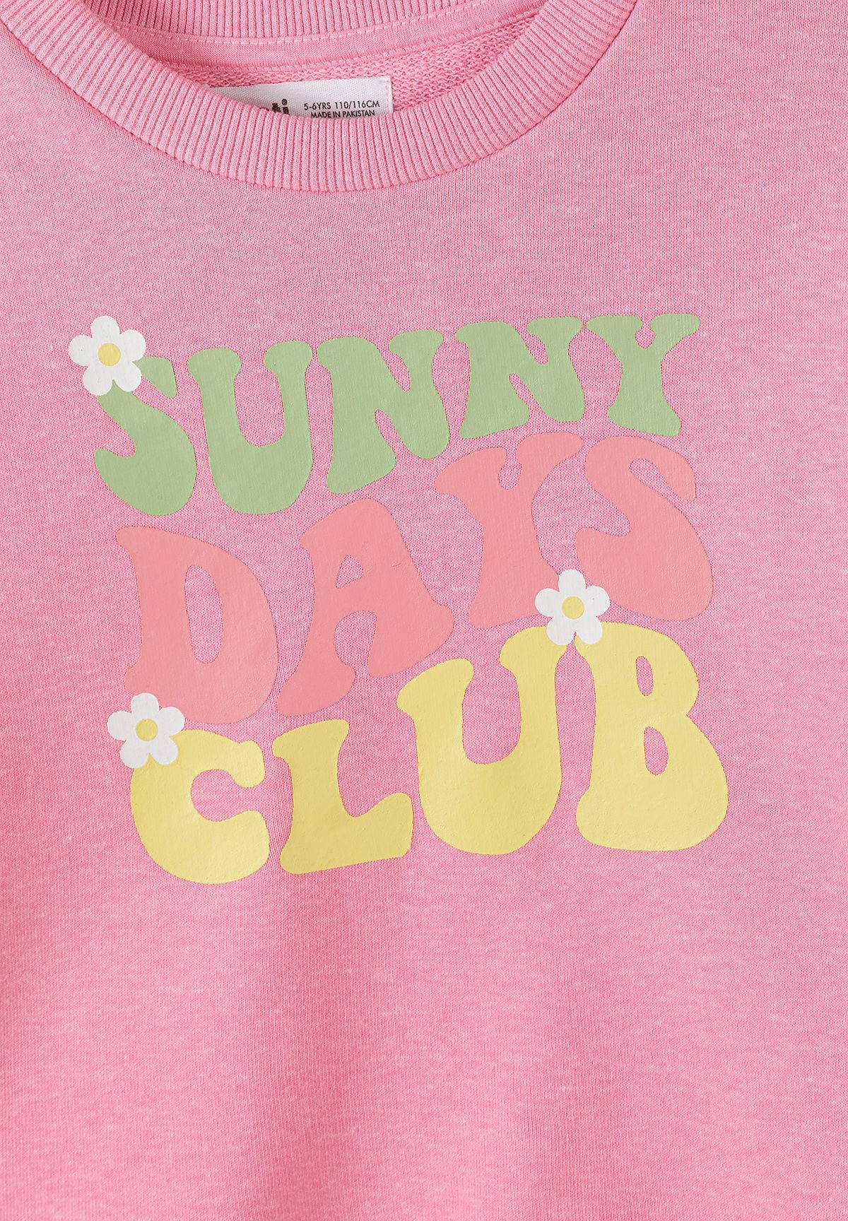 Sweatshirt 2-Pack, Floral Print, Coral Pink - 6