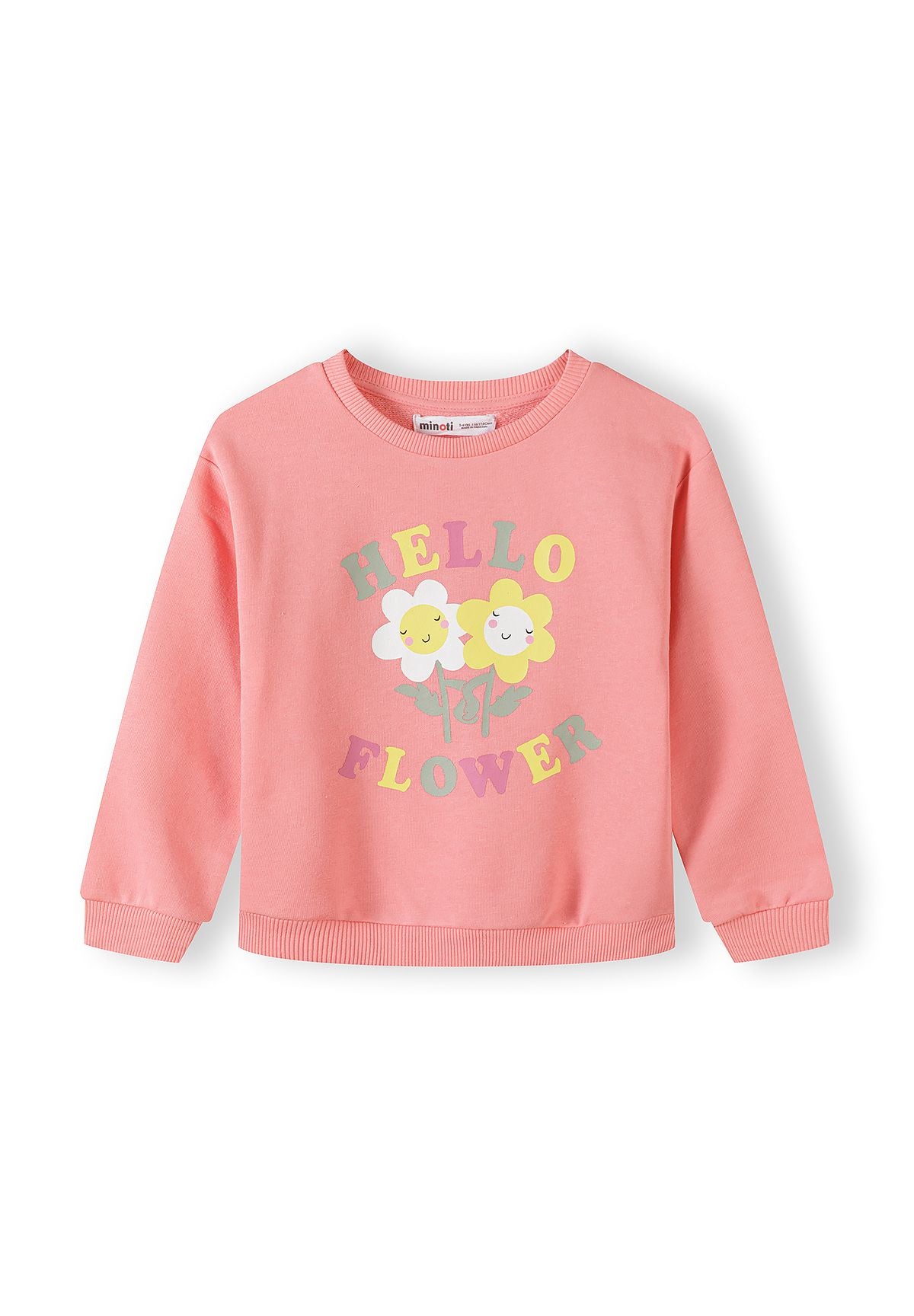 Sweatshirt 2-Pack, Floral Print, Coral Pink - 2